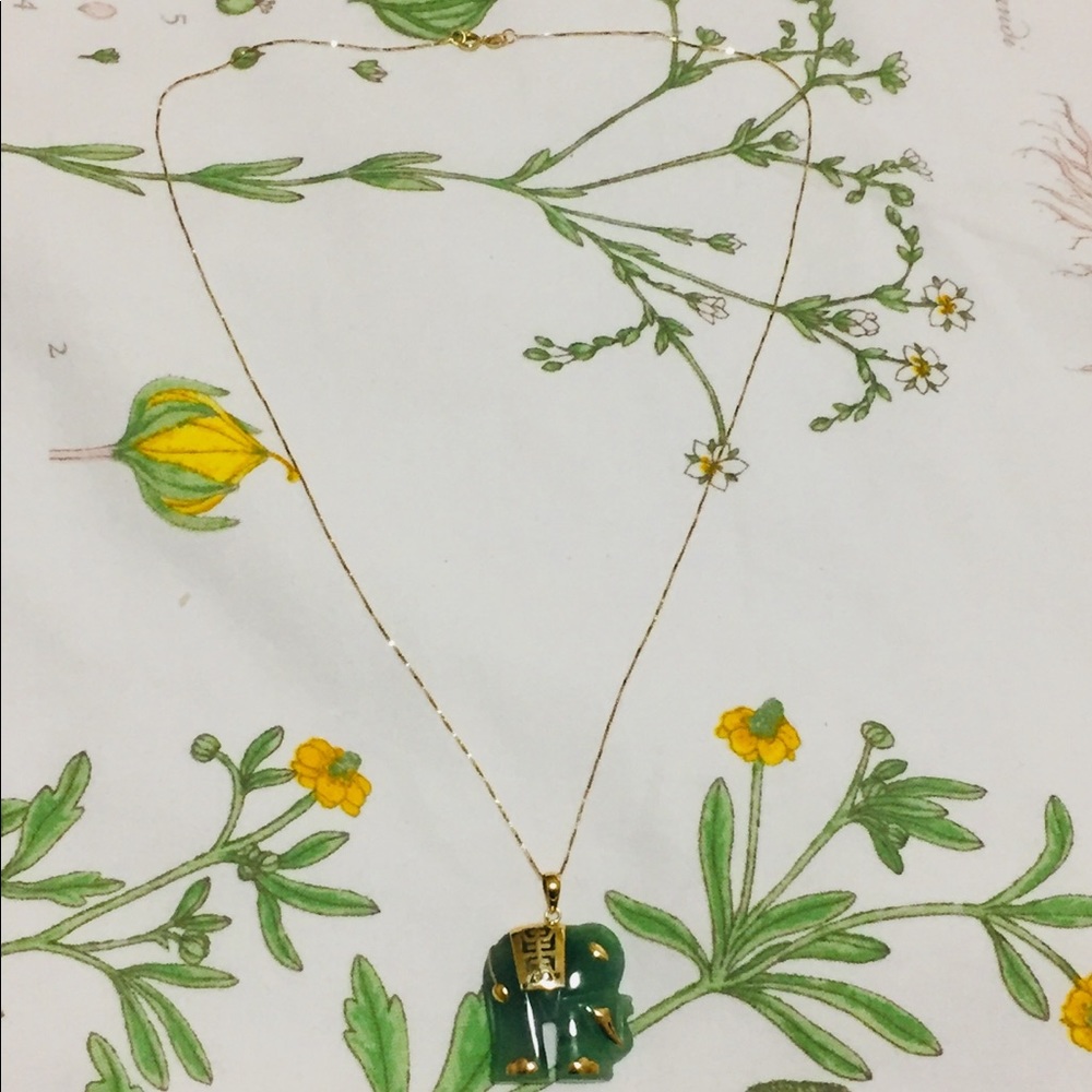 Jade Elephant Necklace